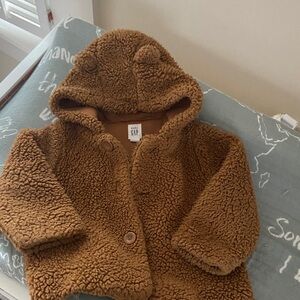 GAP Cozy Brown Sherpa Hoodie